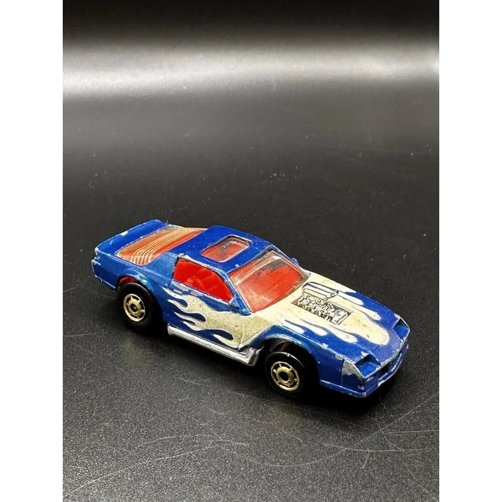 Hot Wheels Blown Camaro Z28 1987 Glow in Dark Tampo Turbotrax Vtg Turbo Glo RARE